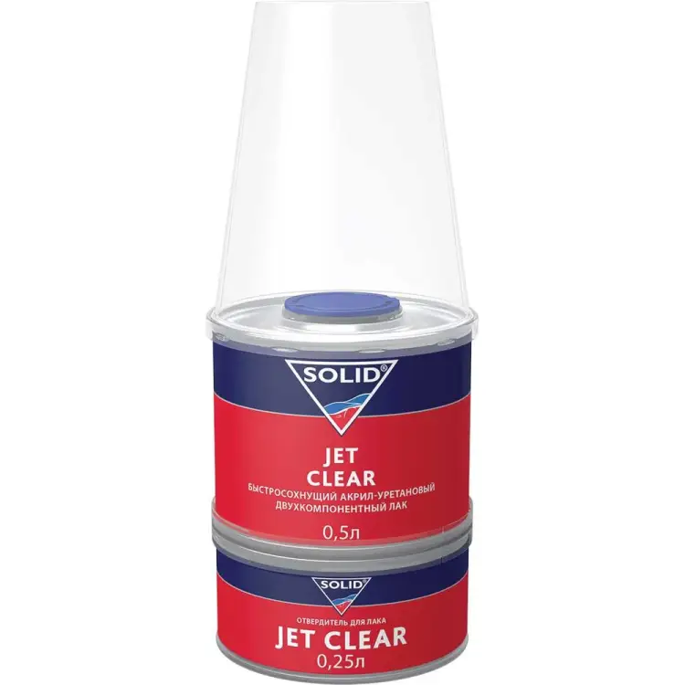 Двухкомпонентный экспресс лак SOLID JET CLEAR 323.0750