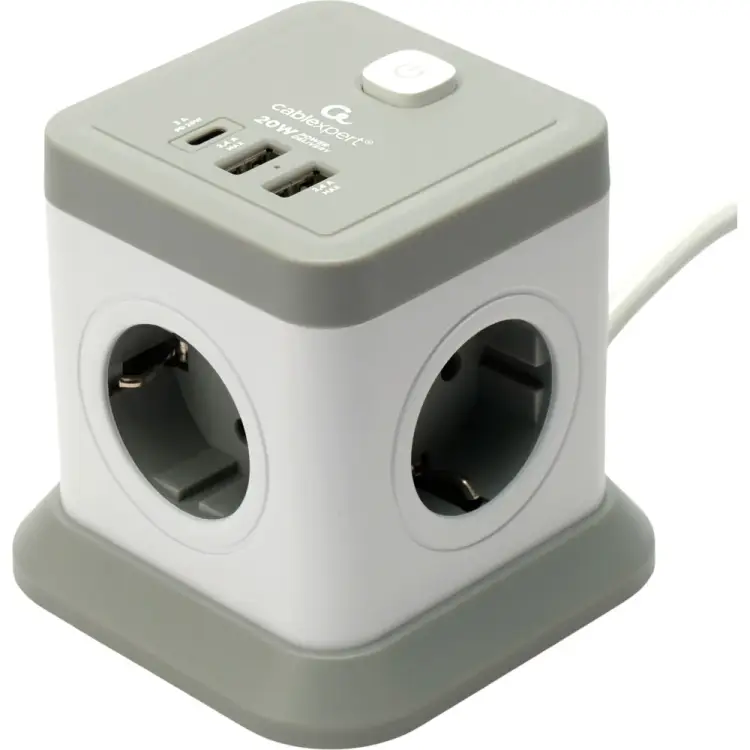 Сетевой фильтр Cablexpert TWR-4-CU2-W-2