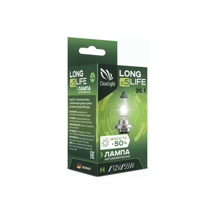 Лампа Clearlight LongLife MLH3LL