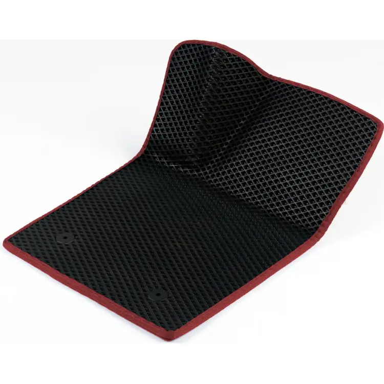 Водительский коврик для Volkswagen Golf Plus II 2009-2014 (Фольксваген Гольф плюс 2) Vicecar 1DL46041-бордовый