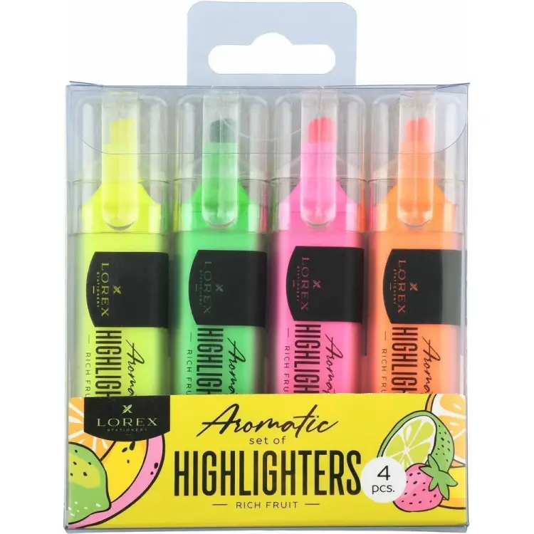 Набор ароматизированных текстовых маркеров LOREX RICH FRUIT LXTMA-RF4