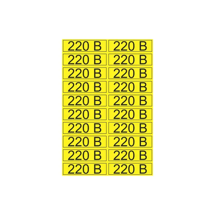 Наклейка REXANT знак электробезопасности 220В 56-0007-1