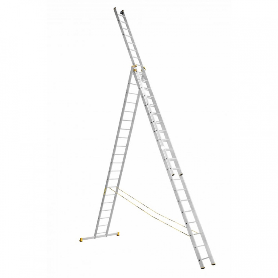 Алюминиевая трехсекционная лестница Алюмет Серия Р3