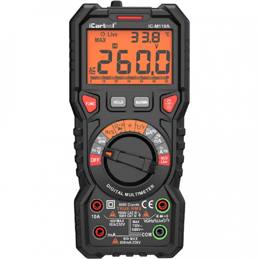 Цифровой мультиметр iCarTool IC-M118A