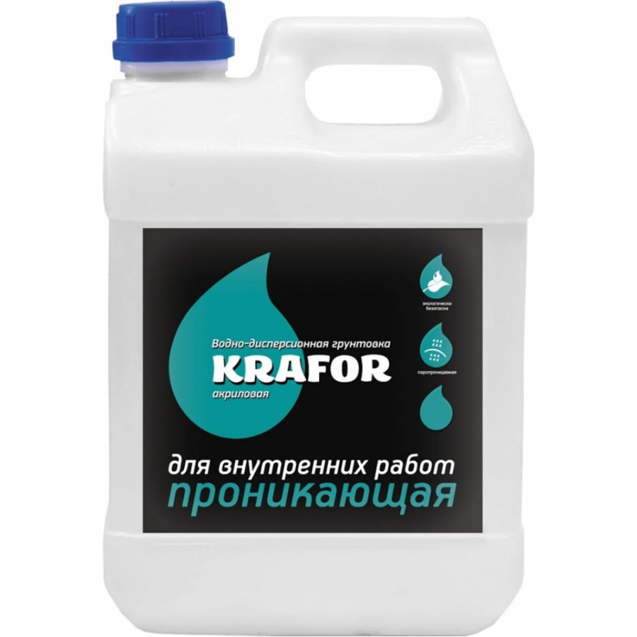 Проникающая грунтовка для внутренних работ KRAFOR 27332