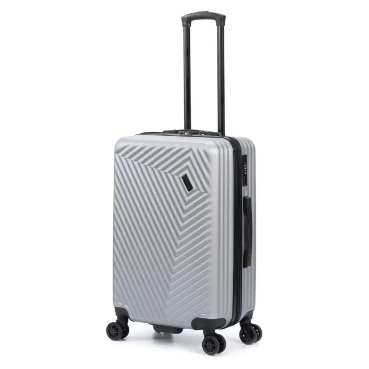 Чемодан Torber Lama T1919M-Silver