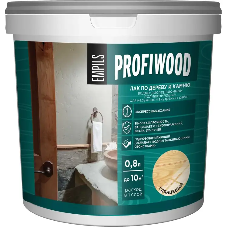 Лак по дереву и камню Profiwood 64974