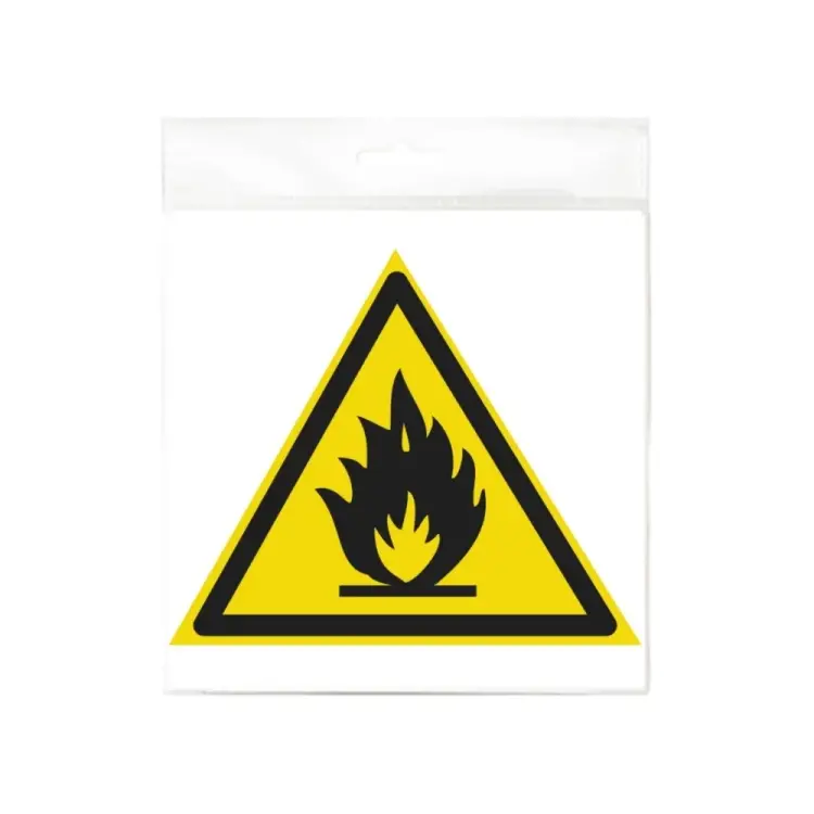 Наклейка Контур Лайн Пожароопасно, треугольник 10FC0301