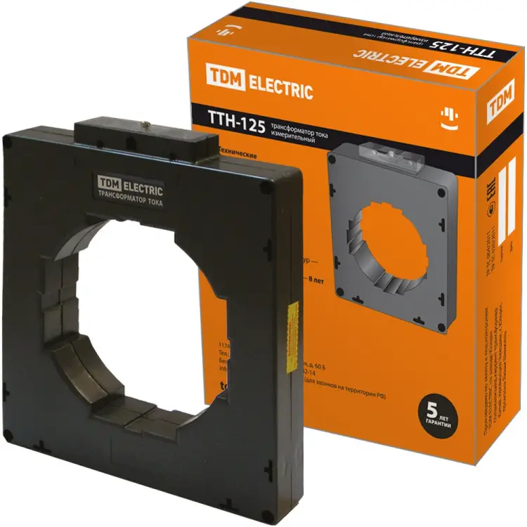 Трансформатор тока TDM ELECTRIC ТТН 125/2500/5-15VA/0,5-Р SQ1101-1147