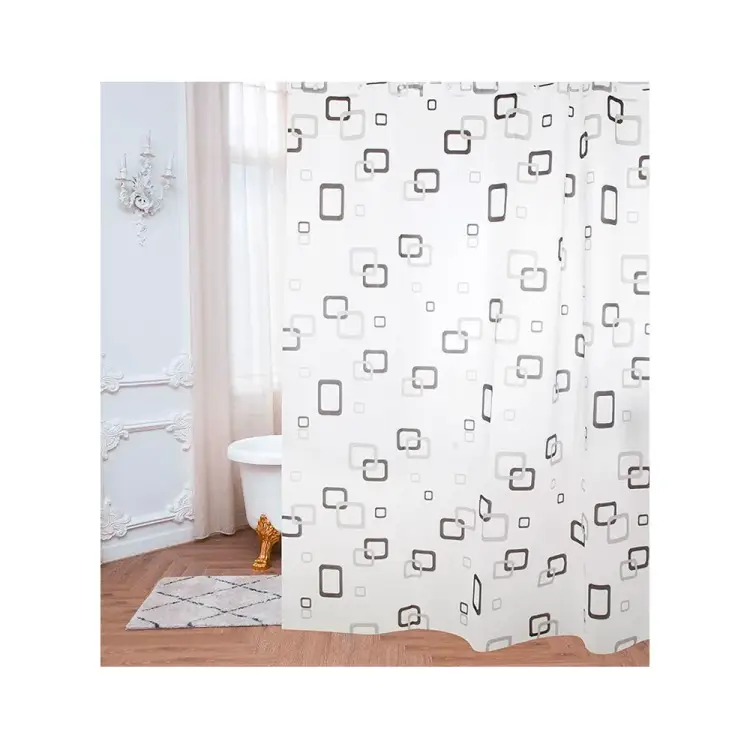 Занавеска для ванной Рыжий кот 009390