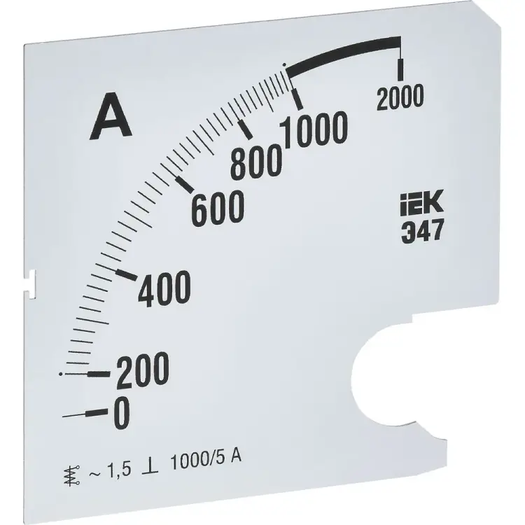 Сменная шкала к амперметру IEK э47 IPA20D-SC-1000