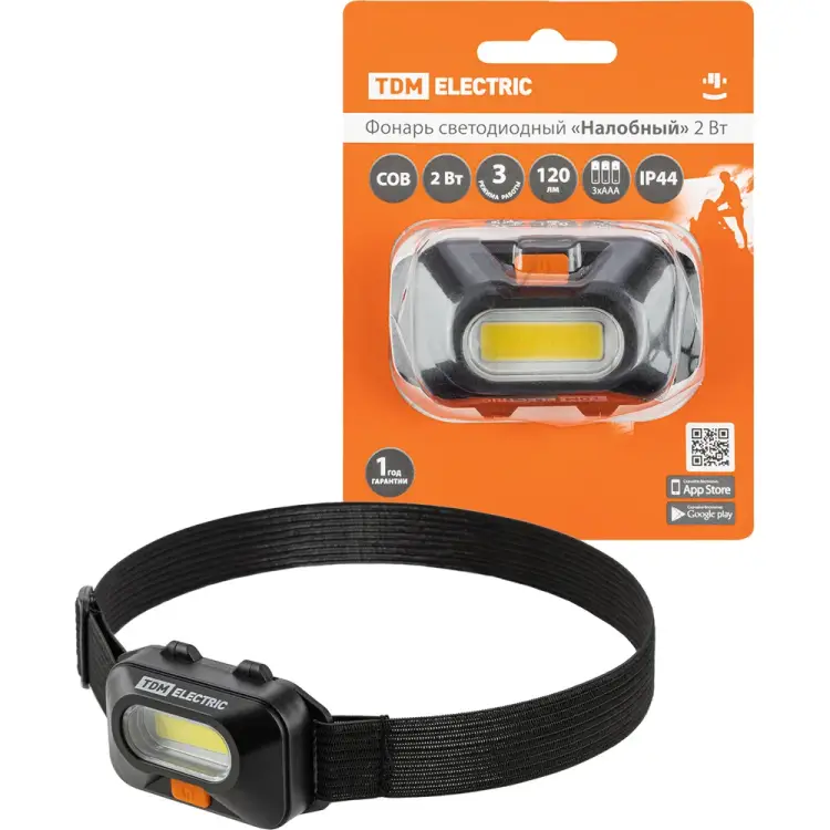 Светодиодный фонарь TDM ELECTRIC Налобный SQ0350-0072