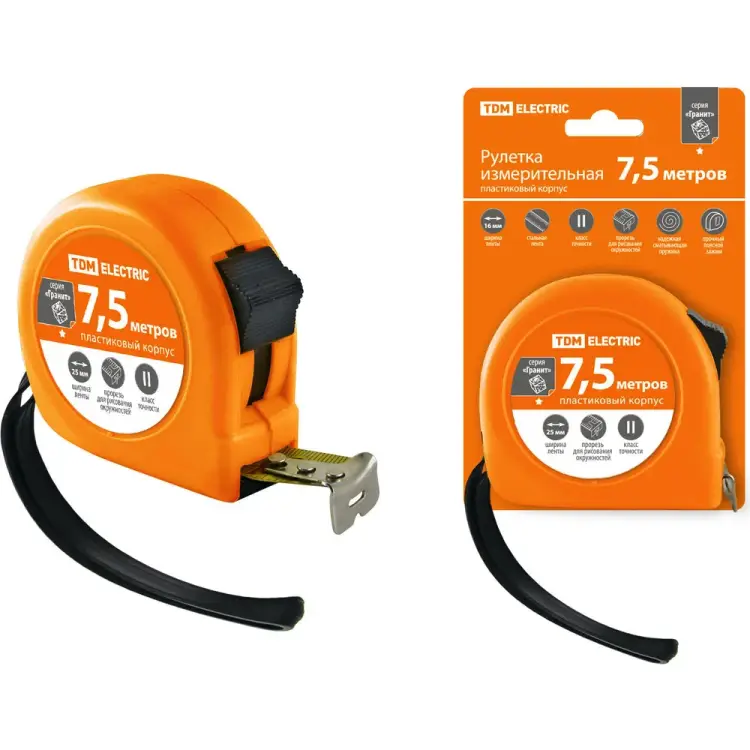 Рулетка TDM ELECTRIC Гранит SQ1018-0103