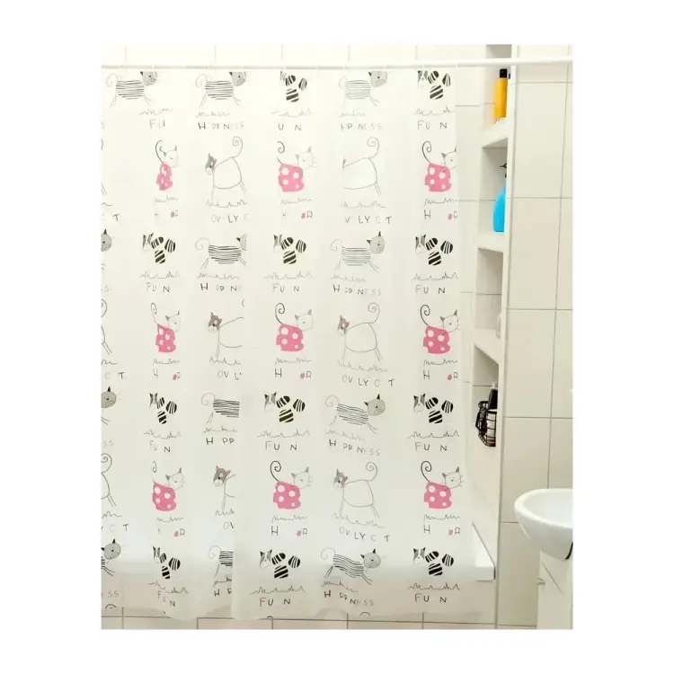 Штора для ванной Доляна Коты 855936