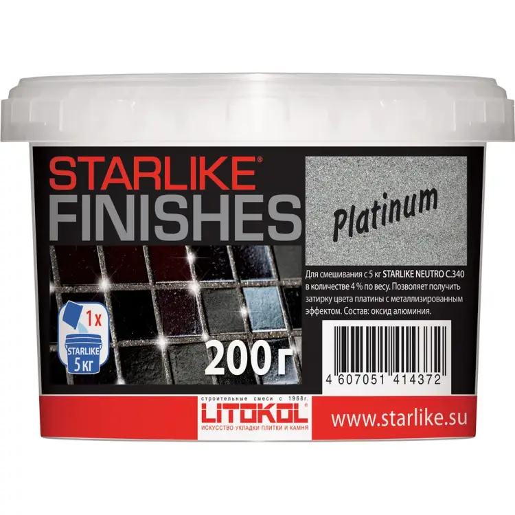Декоративная добавка для Starlike LITOKOL PLATINUM 480020004 Декоративная добавка для Starlike LITOKOL PLATINUM 480020004