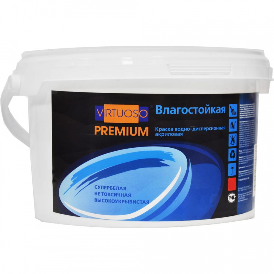Влагостойкая краска Virtuoso PREMIUM