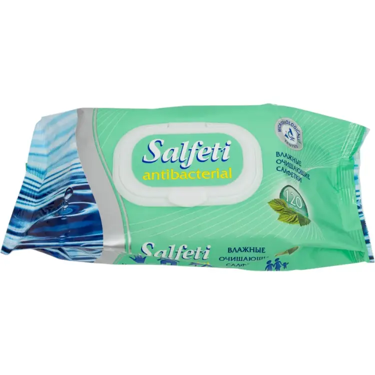 Влажные салфетки SALFETI antibac №120 30646