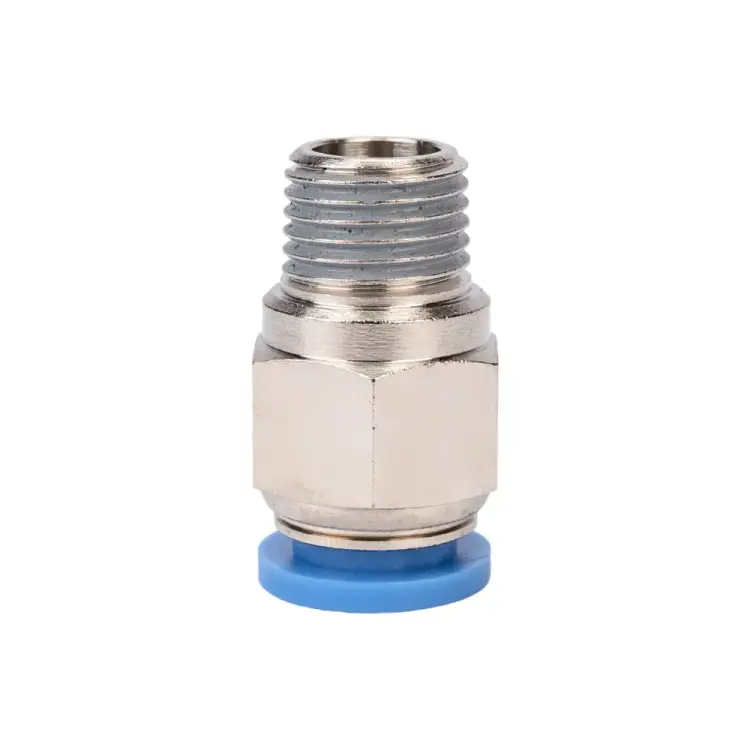 Цанговый прямой металлический фитинг Pegas pneumatic 5205