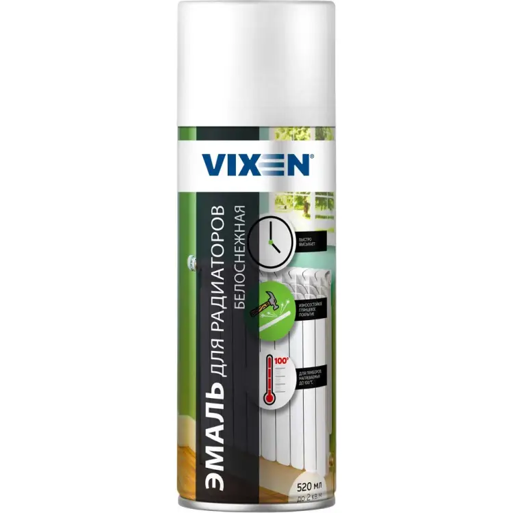 Эмаль для радиаторов отопления Vixen VX55000 Эмаль для радиаторов отопления Vixen VX55000