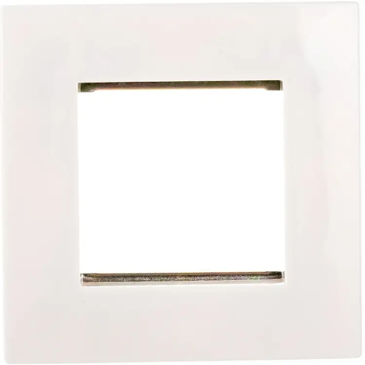 Однопостовая рамка LANMASTER LAN-FRS45x45/1-WH