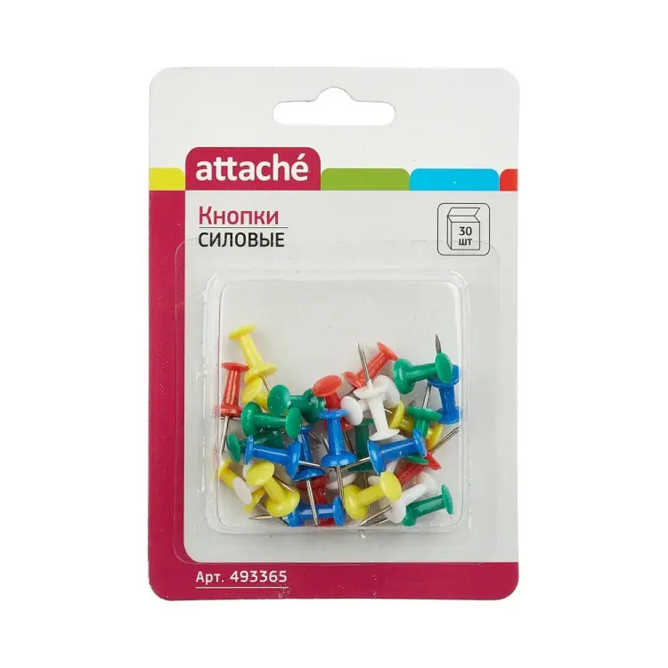Силовые кнопки для пробковых досок Attache 493365