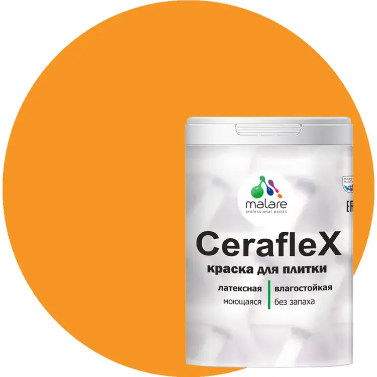 Латексная краска для кафельной и керамической плитки MALARE Ceraflex 2036773355281 Латексная краска для кафельной и керамической плитки MALARE Ceraflex 2036773355281