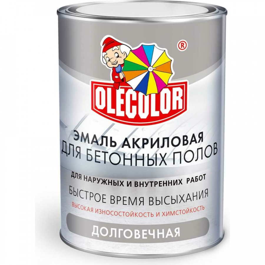 Акриловая эмаль для бетонных полов Olecolor 4300007705