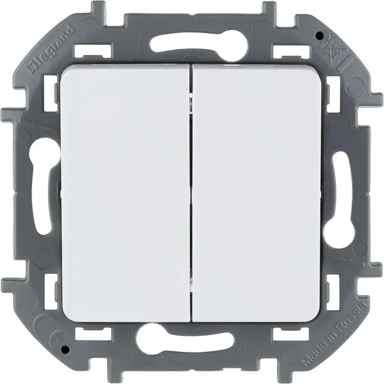 Двухклавишный выключатель Legrand INSPIRIA 673620