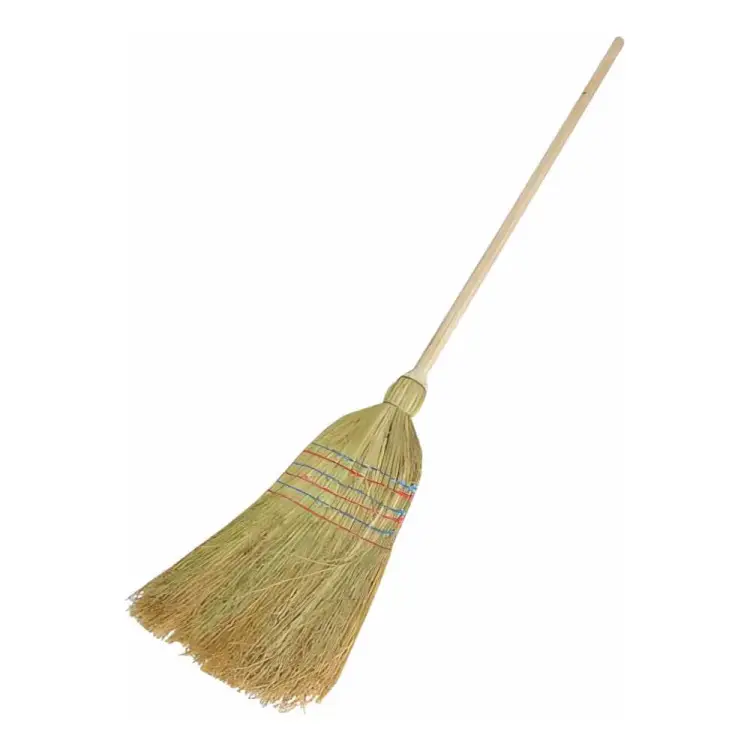Натуральный пятипрошивной веник-метла ЛЮБАША сорго 605368
