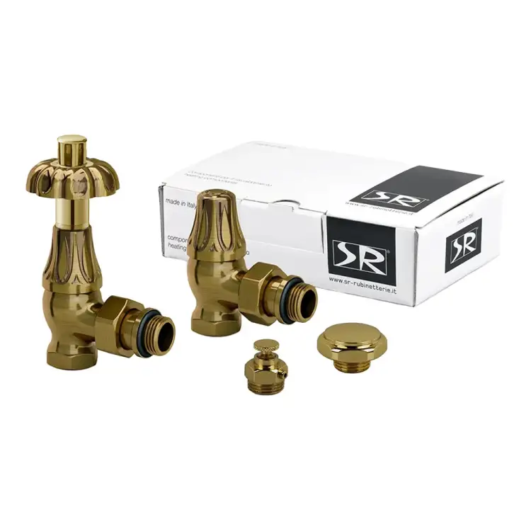 Комплект угловых декоративных вентилей SR Rubinetterie Floral Old Style K371-1500Z000