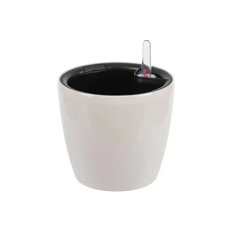 Кашпо IDEA АНФА D150 мм, с вставкой и с автополивом М 3230 М 3230 Кремовый