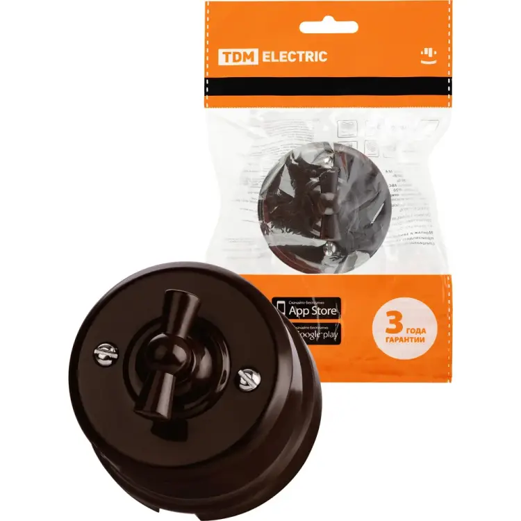 Поворотный выключатель TDM ELECTRIC Виви SQ1820-1405