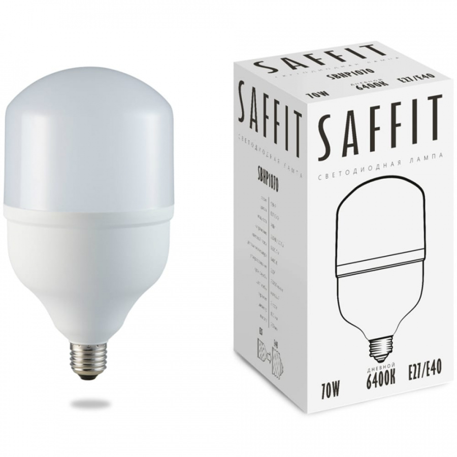 Светодиодная лампа SAFFIT SBHP1070 70W 230V E27-E40 6400K