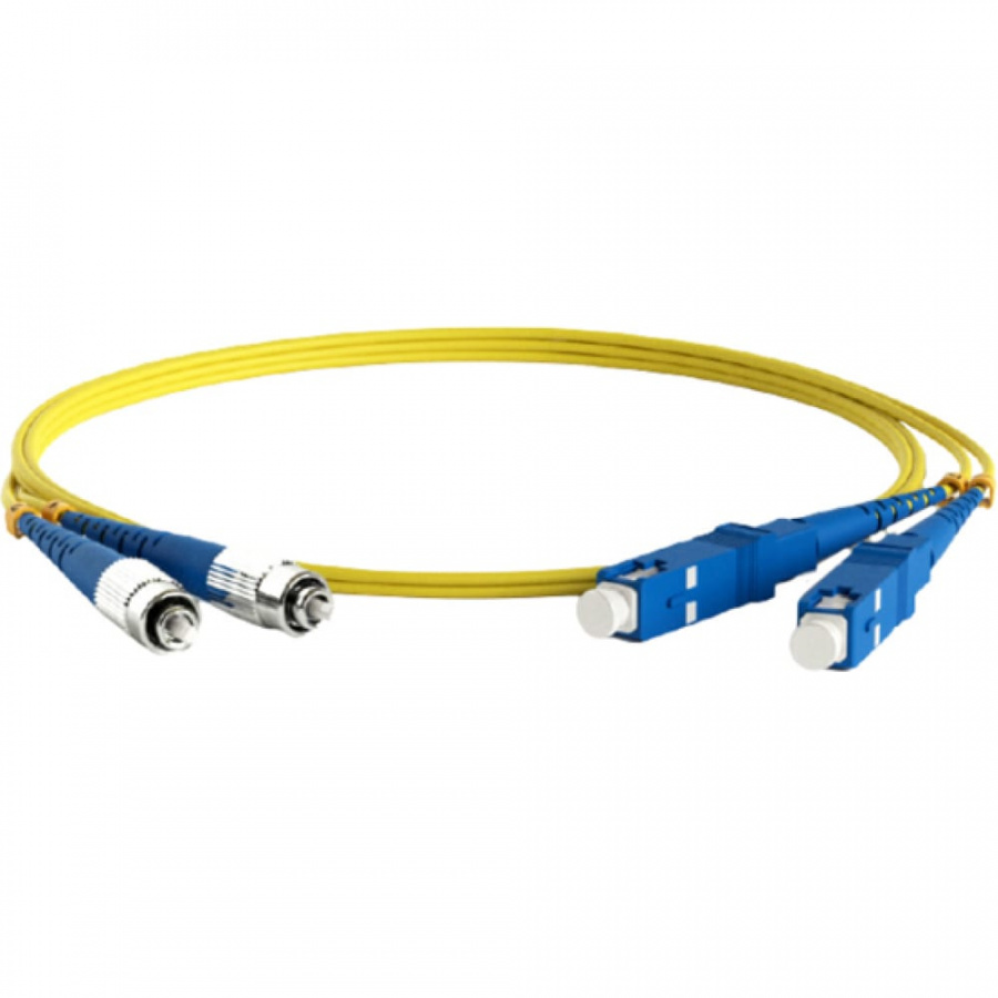 Волоконно-оптический шнур Hyperline FC-D2-9-FC/UR-SC/UR-H-1M-LSZH-YL