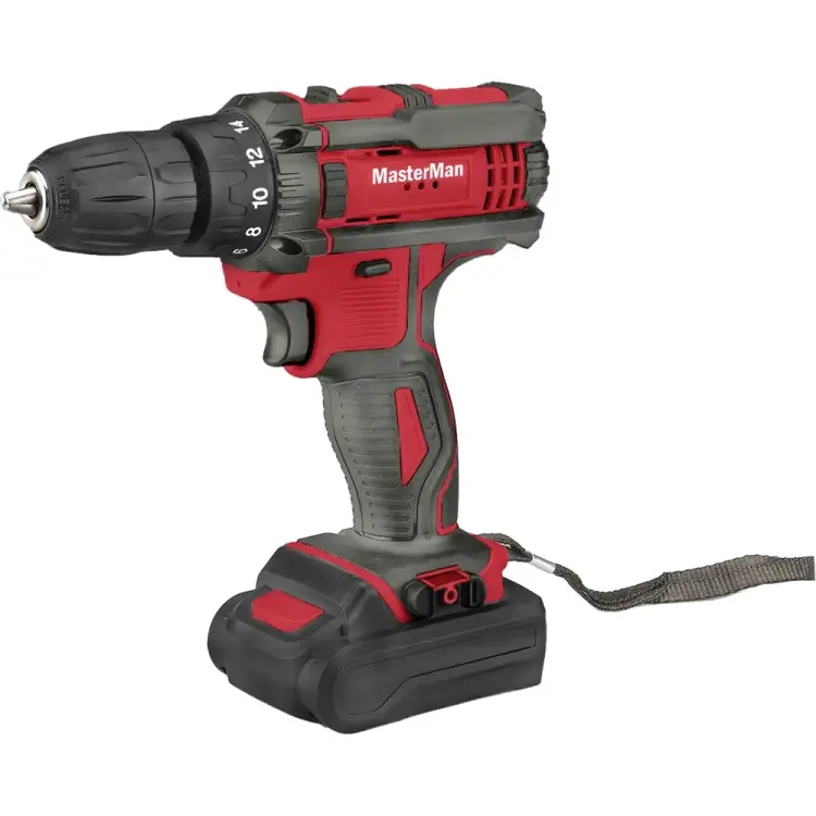 Дрель шуруповерт MasterMan 21В,1,3Ач, 2 аккум Li-Ion, в коробке 31DY96 Дрель шуруповерт MasterMan 21В,1,3Ач, 2 аккум Li-Ion, в коробке 31DY96