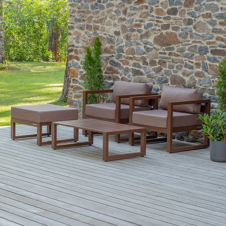 Набор садовой мебели GreenWeen CAPRI GW-AL-CAPRI-BROWN-S3B Набор садовой мебели GreenWeen CAPRI GW-AL-CAPRI-BROWN-S3B