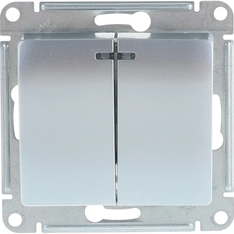 Двухклавишный выключатель Systeme Electric GLOSSA GSL000353
