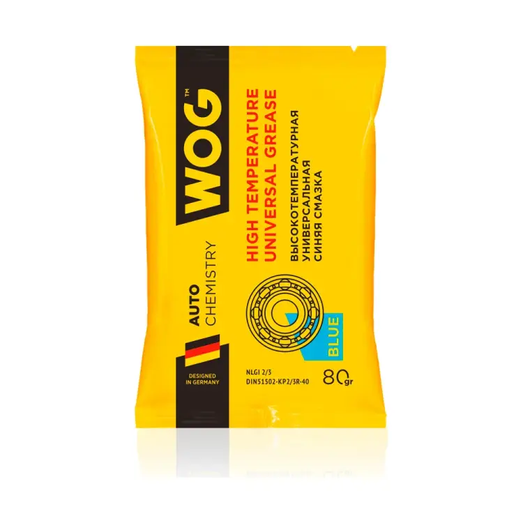 Литиевая высокотемпературная синяя противозадирная смазка WOG WGC0615