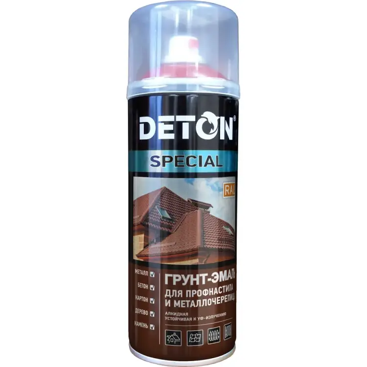 Грунт-эмаль для профнастила и металлочерепицы Deton DTN-A07360 Грунт-эмаль для профнастила и металлочерепицы Deton DTN-A07360