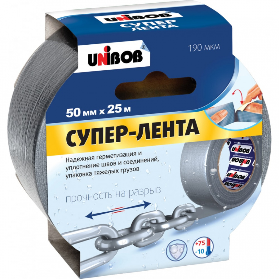 Армированная супер клейкая лента Unibob 214999