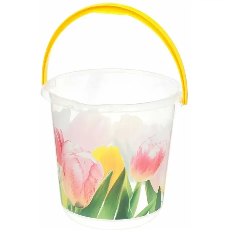 Ведро IDEA ДЕКО 5 л М 2425 М 2425 тюльпаны Ведро IDEA ДЕКО 5 л М 2425 М 2425 тюльпаны