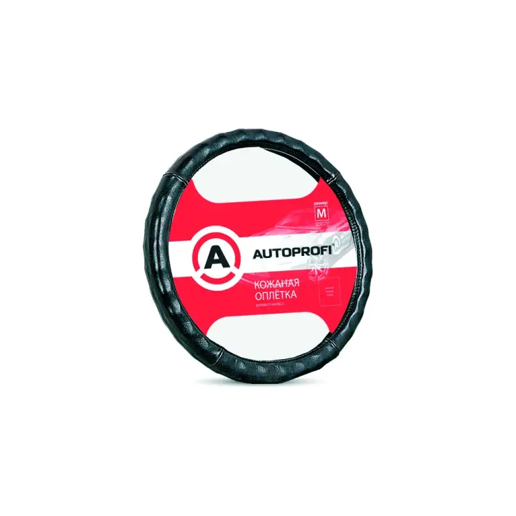 Оплетка руля AUTOPROFI AP-765 BK L