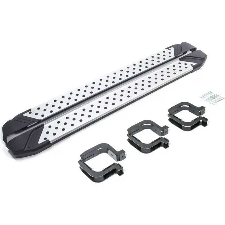 Пороги на автомобиль для Mitsubishi L200 IV 2006-2019-2018-н.в. Rival Bmw-Style D193AL.4003.1