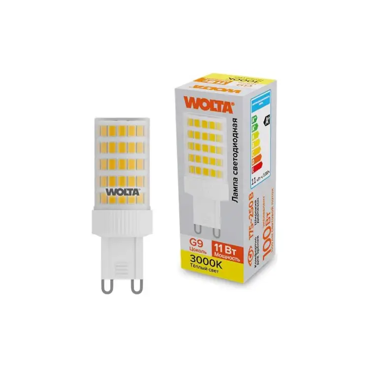 Светодиодная лампа Wolta WSTD-JCD-11W3KG9-C Светодиодная лампа Wolta WSTD-JCD-11W3KG9-C