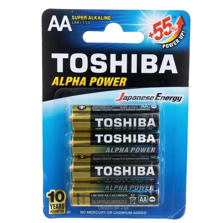 Алкалиновый элемент питания Toshiba ALPHA POWER 3456
