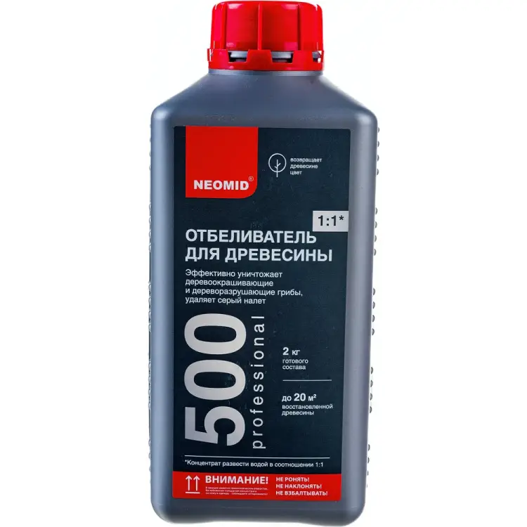 Отбеливающий состав для древесины NEOMID 500 Н-500-1/к1:1