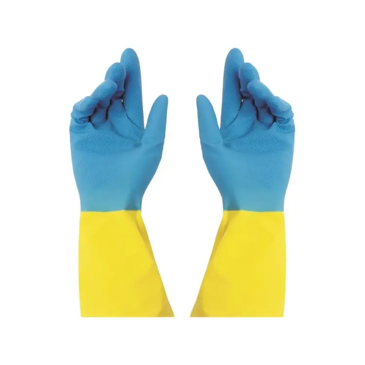 Хозяйственные перчатки ООО Комус bicolor khbic2by сине-желтые, р.M 1669907 Хозяйственные перчатки ООО Комус bicolor khbic2by сине-желтые, р.M 1669907