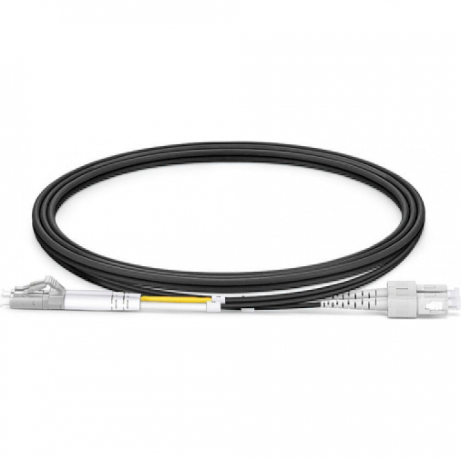 Дуплексный оптический патч-корд TopLan DPC-TOP-OM3-LC/P-SC/P-3.0 BK