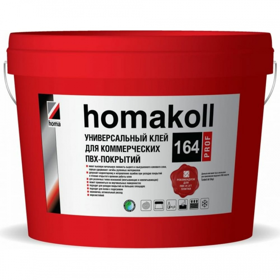 Клей для коммерческого линолеума Homakoll 300-350 г/м2, 20 кг