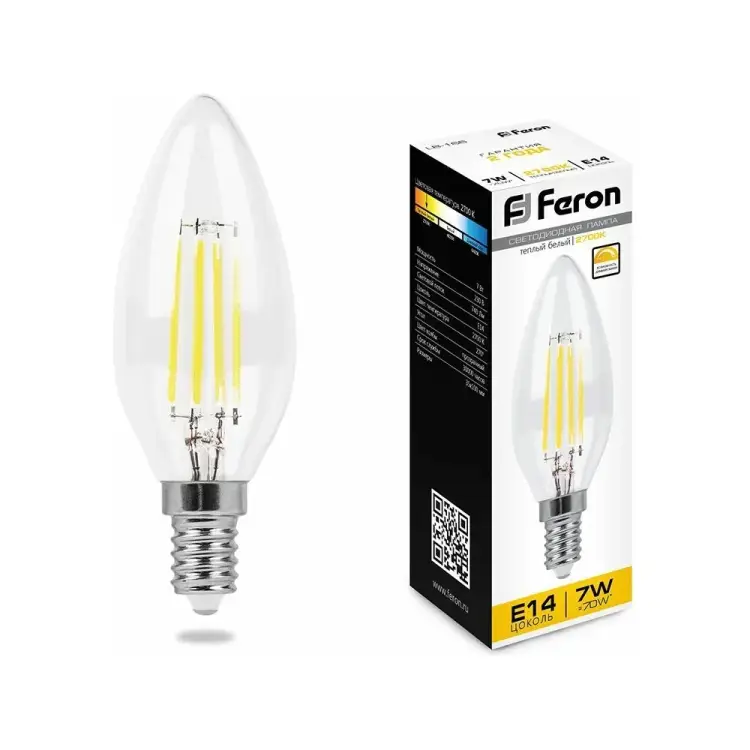 Светодиодная лампа FERON LB-166 7W 230V E14 2700K 25870